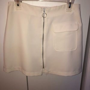 Forever 21 White Mini Skirt